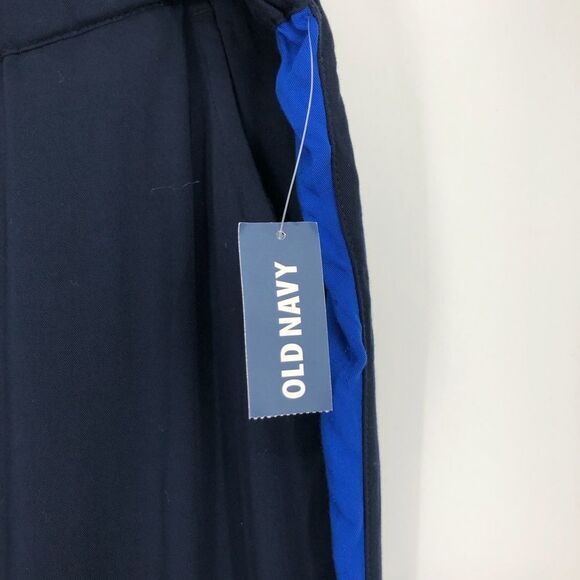 Old Navy Womens Pants Size XL Blue Tux Stripe Pull On Pockets NEW - Picture 5 of 8